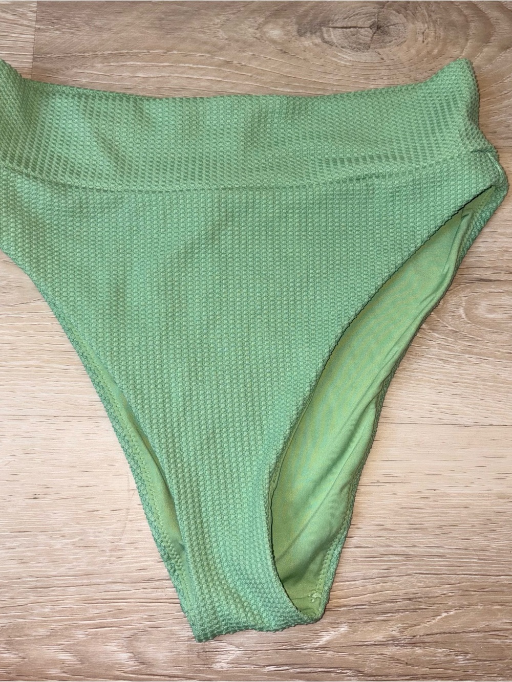 Aerie Cheeky waffle textured high rise bikini bottoms M